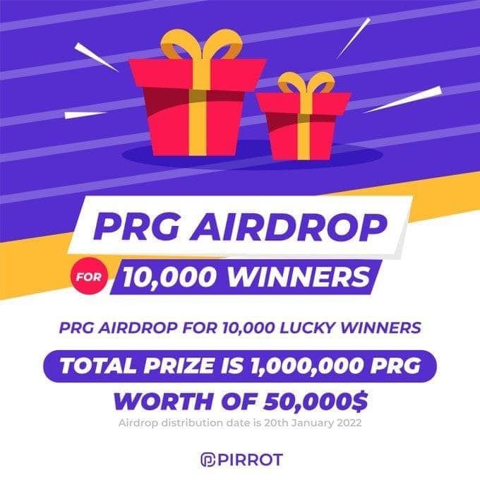 Airdrop на 1 000 000 PRG от Pierrot 