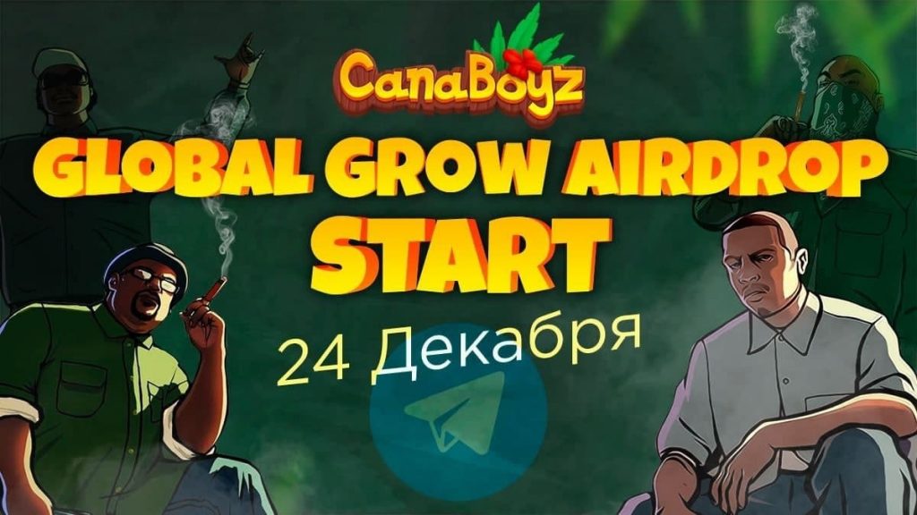 Крупный Grow Airdrop CanaBoyz 
